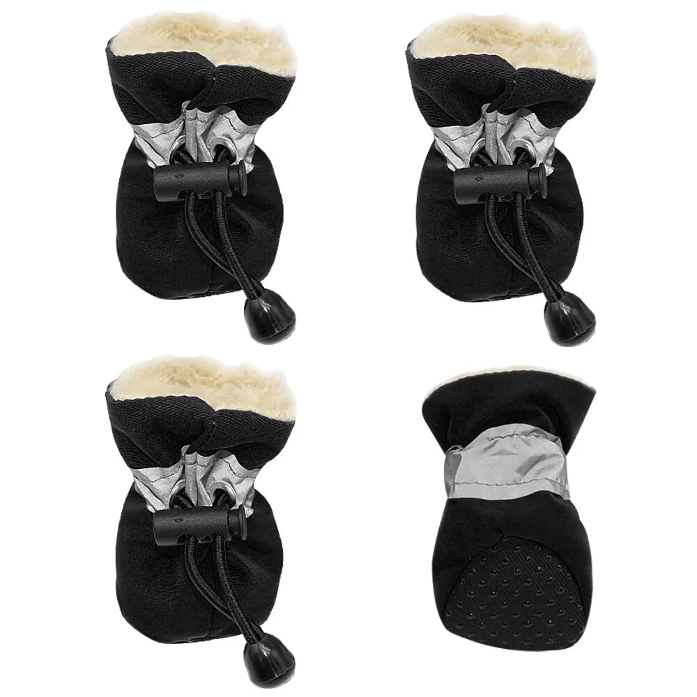 4 Pieces Waterproof Winter Pet Dog Shoes - Cool Gear Pro