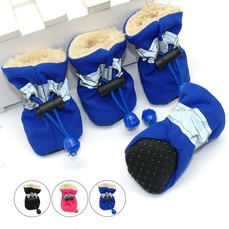 4 Pieces Waterproof Winter Pet Dog Shoes - Cool Gear Pro