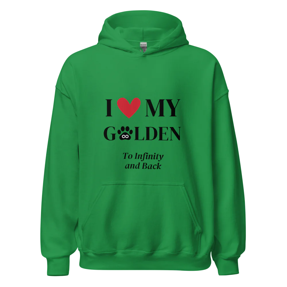 I Love My Golden to Infinity Hoodie - Cool Gear Pro