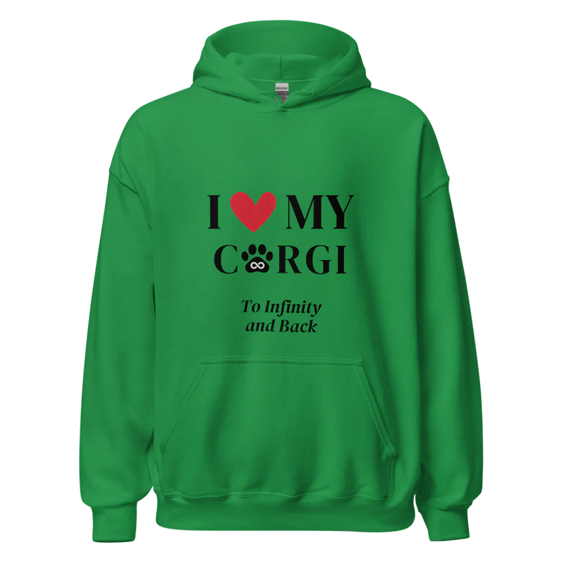 I Love My Corgi to Infinity Hoodie - Cool Gear Pro