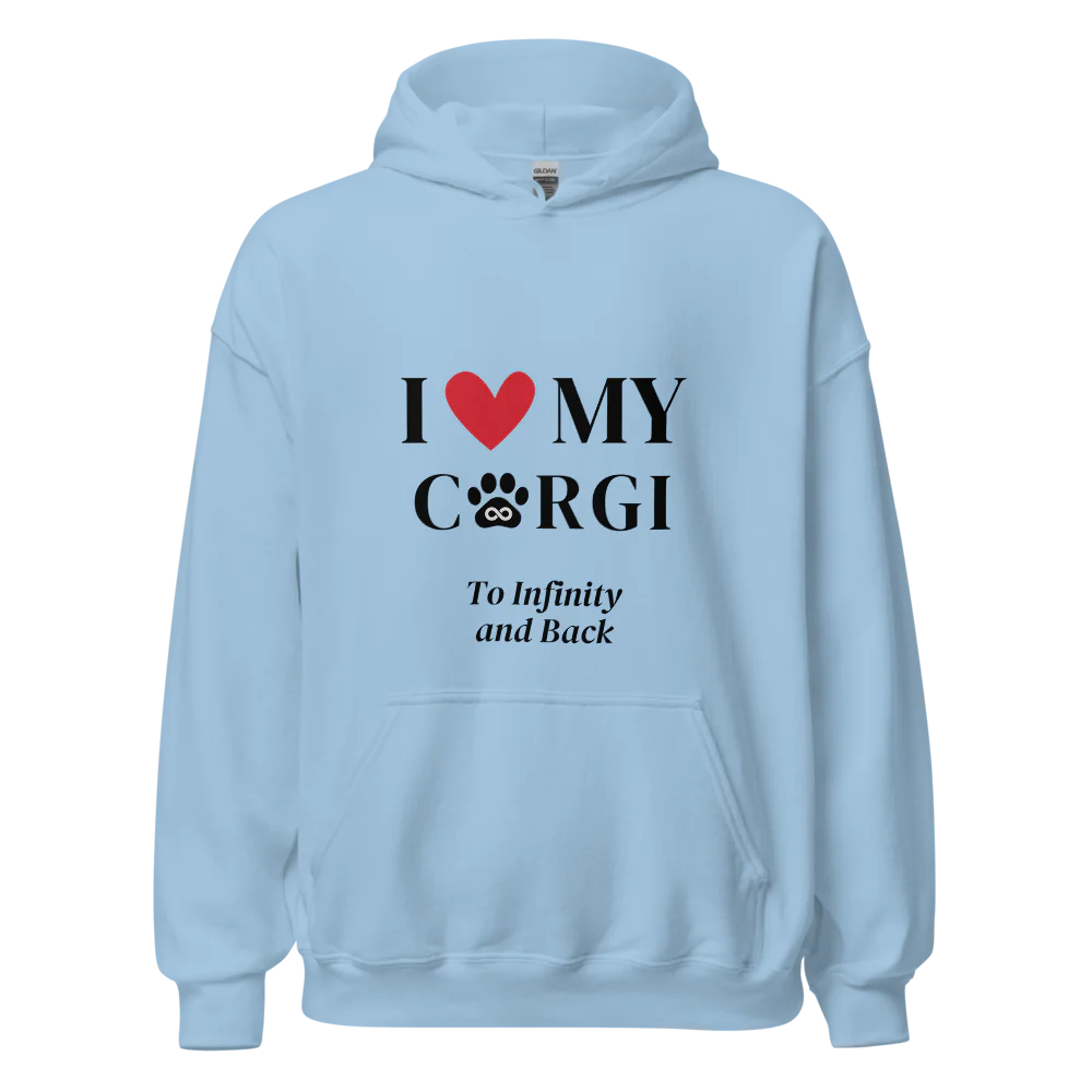 I Love My Corgi to Infinity Hoodie - Cool Gear Pro