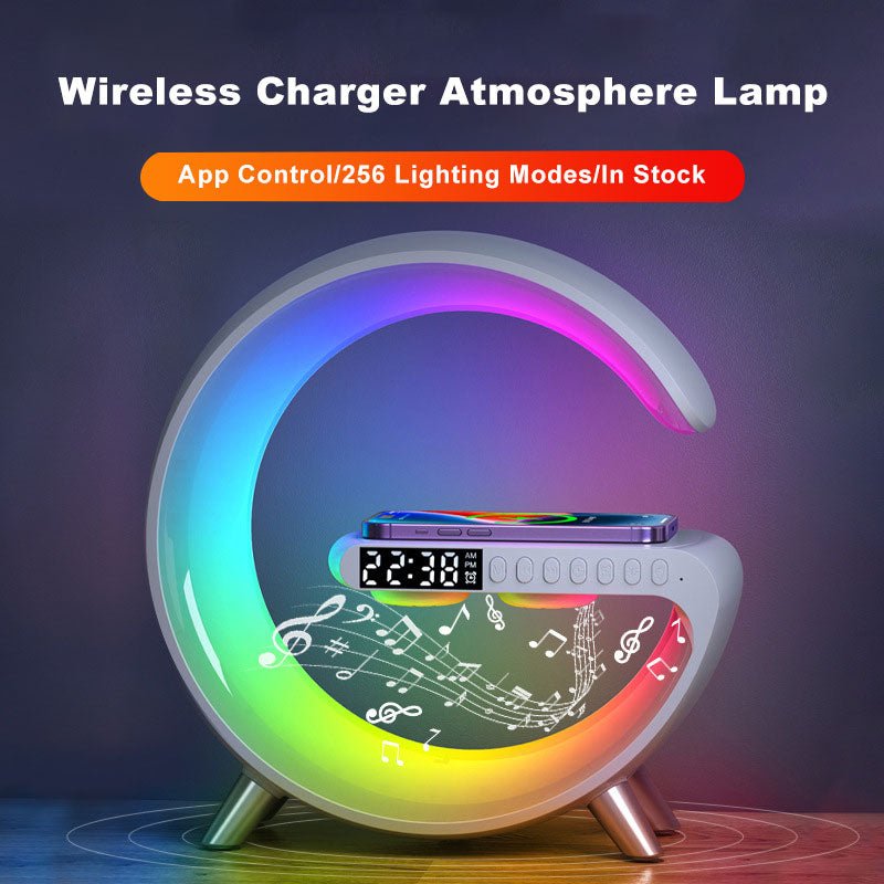 Bluetooth Speaker Wireless Charger Lamp - Cool Gear Pro