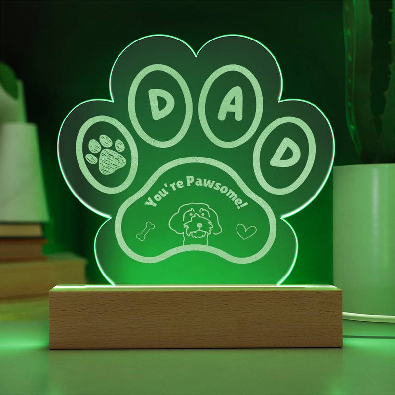 Dog Dad Pawsome Plaque - Cool Gear Pro