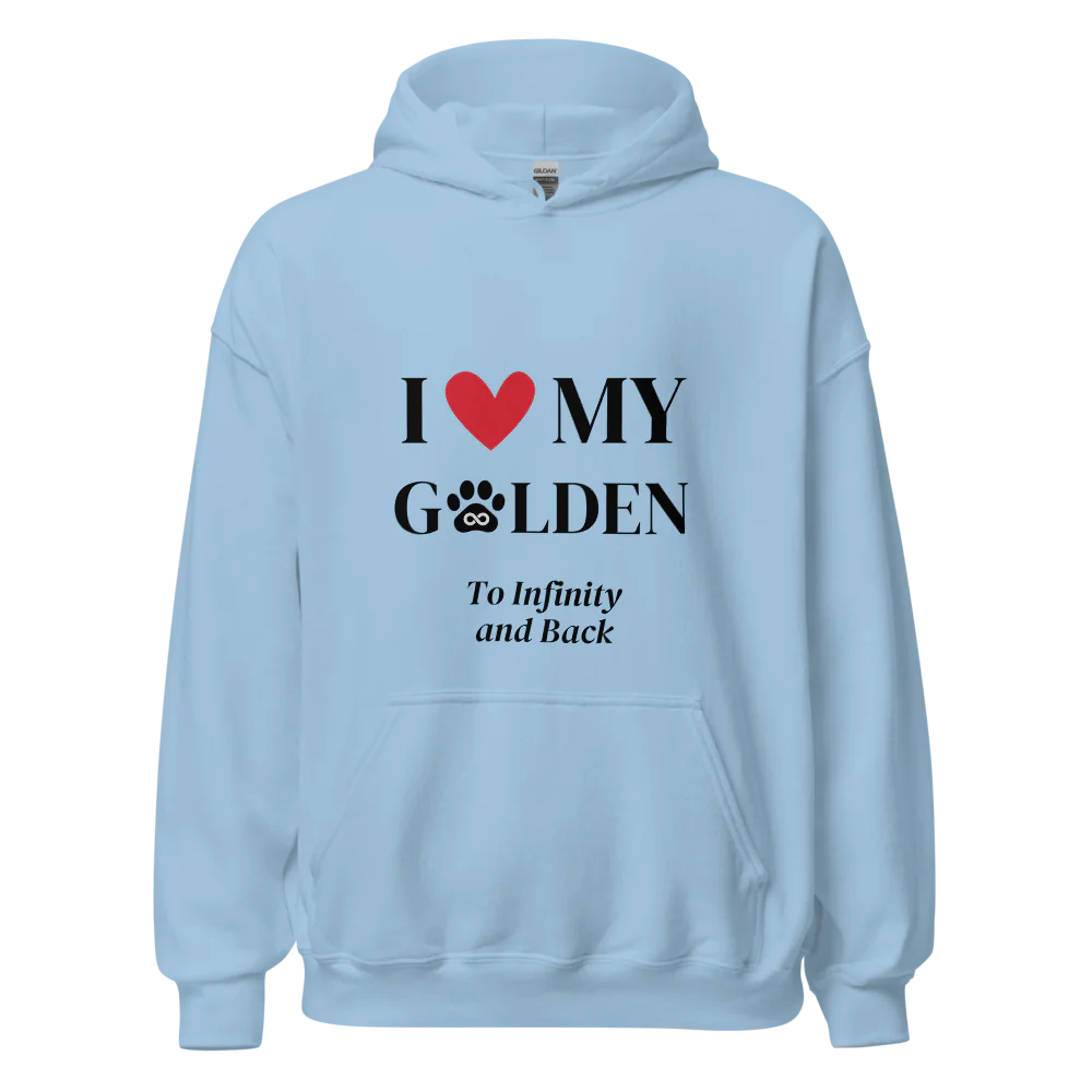 I Love My Golden to Infinity Hoodie - Cool Gear Pro