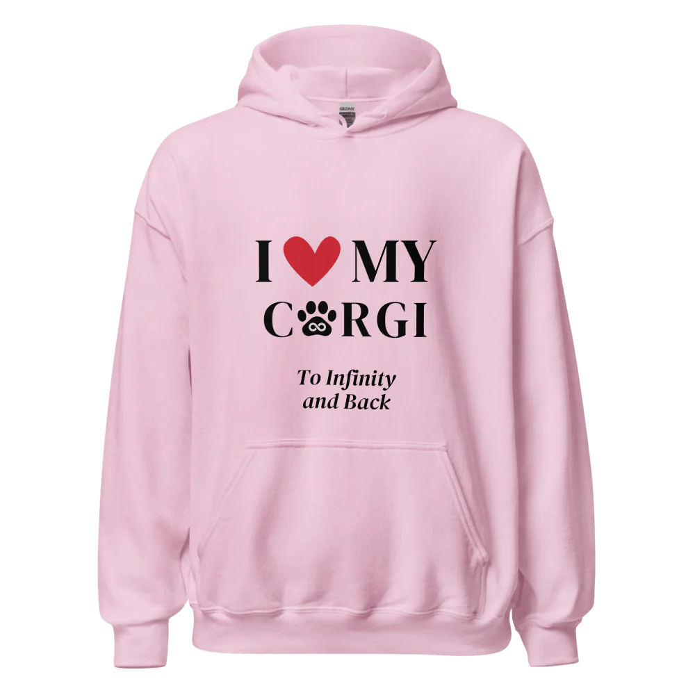 I Love My Corgi to Infinity Hoodie - Cool Gear Pro