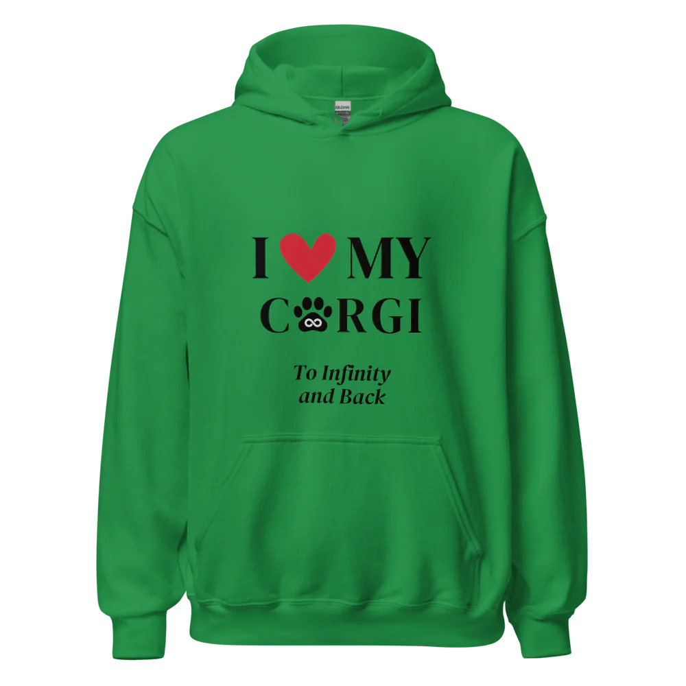 I Love My Corgi to Infinity Hoodie - Cool Gear Pro