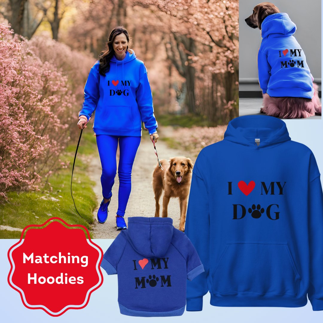 I Love My Dog & Mom Blue - Cool Gear Pro