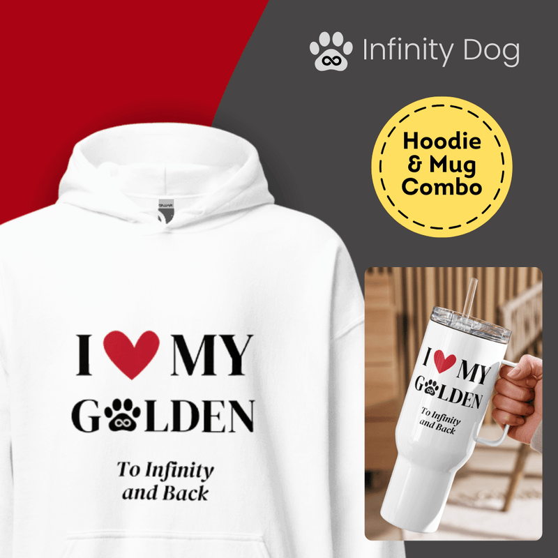 I Love My Golden to Infinity Hoodie & Mug - Cool Gear Pro