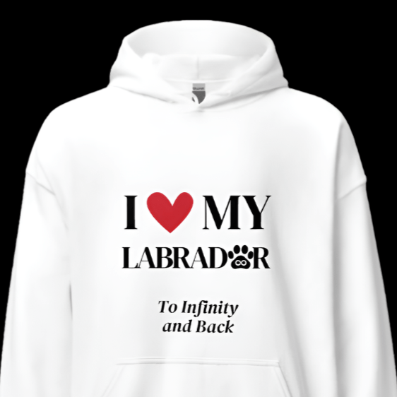 I Love My Labrador to Infinity Hoodie & Mug - Cool Gear Pro