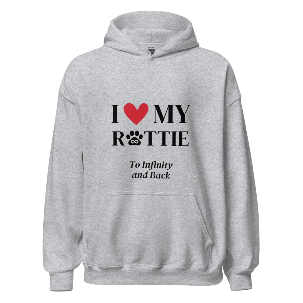 I Love My Rottie to Infinity Hoodie - Cool Gear Pro