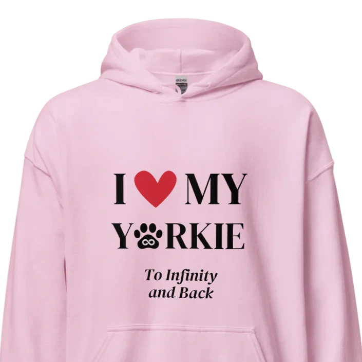 I Love My Yorkie To Infinity Hoodie - Cool Gear Pro