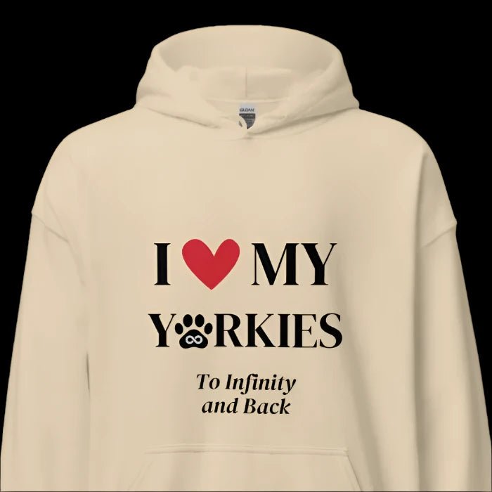 I Love My Yorkies Hoodie - Cool Gear Pro