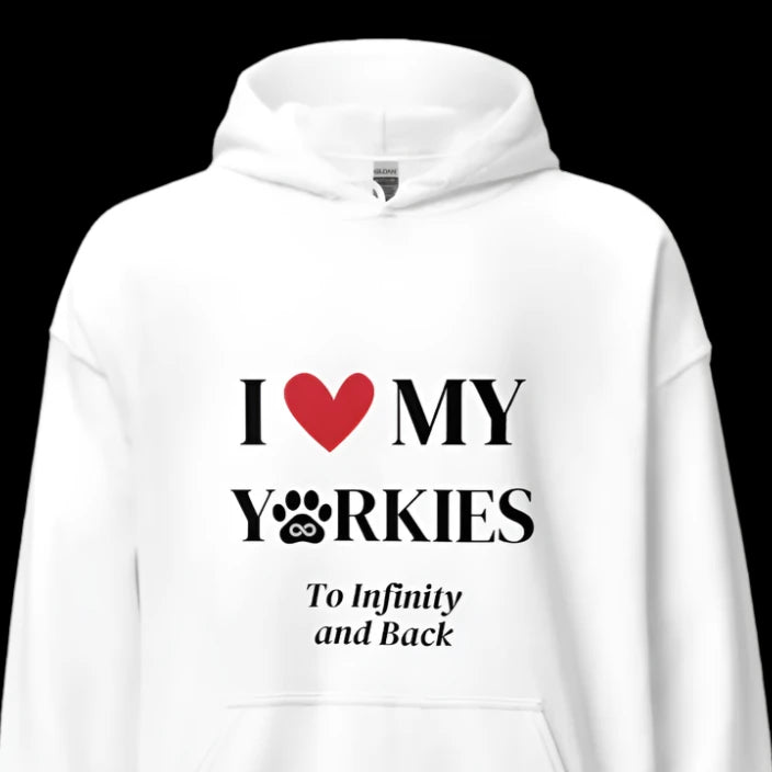 I Love My Yorkies Hoodie - Cool Gear Pro