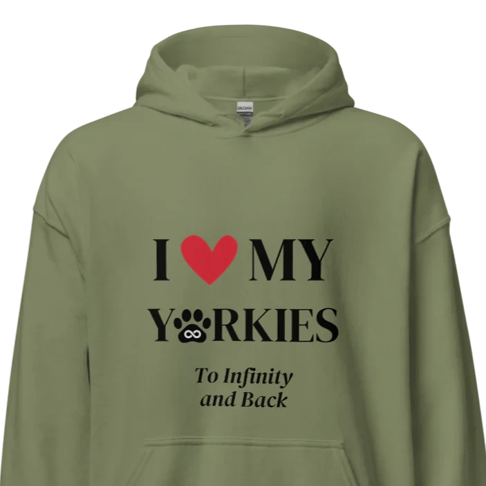 I Love My Yorkies Hoodie - Cool Gear Pro