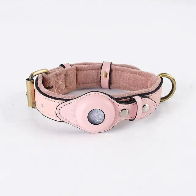 Leather Anti-Lost Dog Collar - Cool Gear Pro