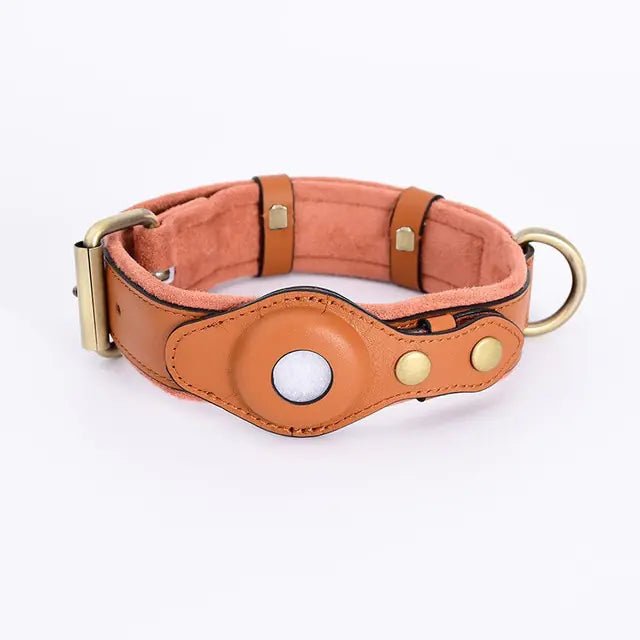 Leather Anti-Lost Dog Collar - Cool Gear Pro