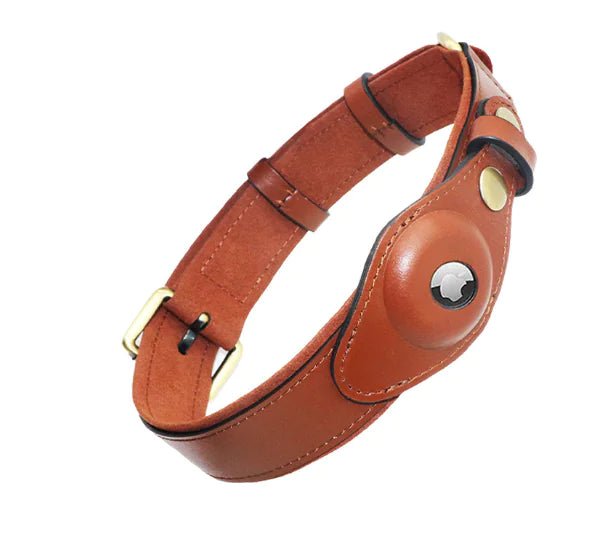 Leather Anti-Lost Dog Collar - Cool Gear Pro