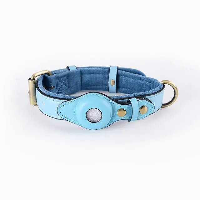 Leather Anti-Lost Dog Collar - Cool Gear Pro