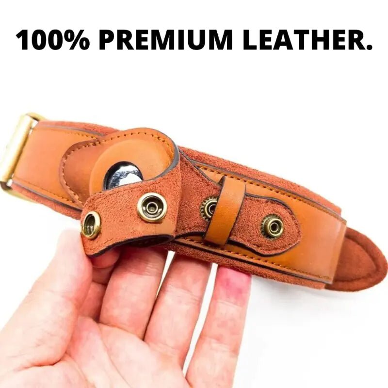 Leather Anti-Lost Dog Collar - Cool Gear Pro