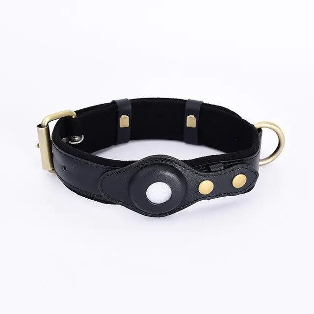 Leather Anti-Lost Dog Collar - Cool Gear Pro