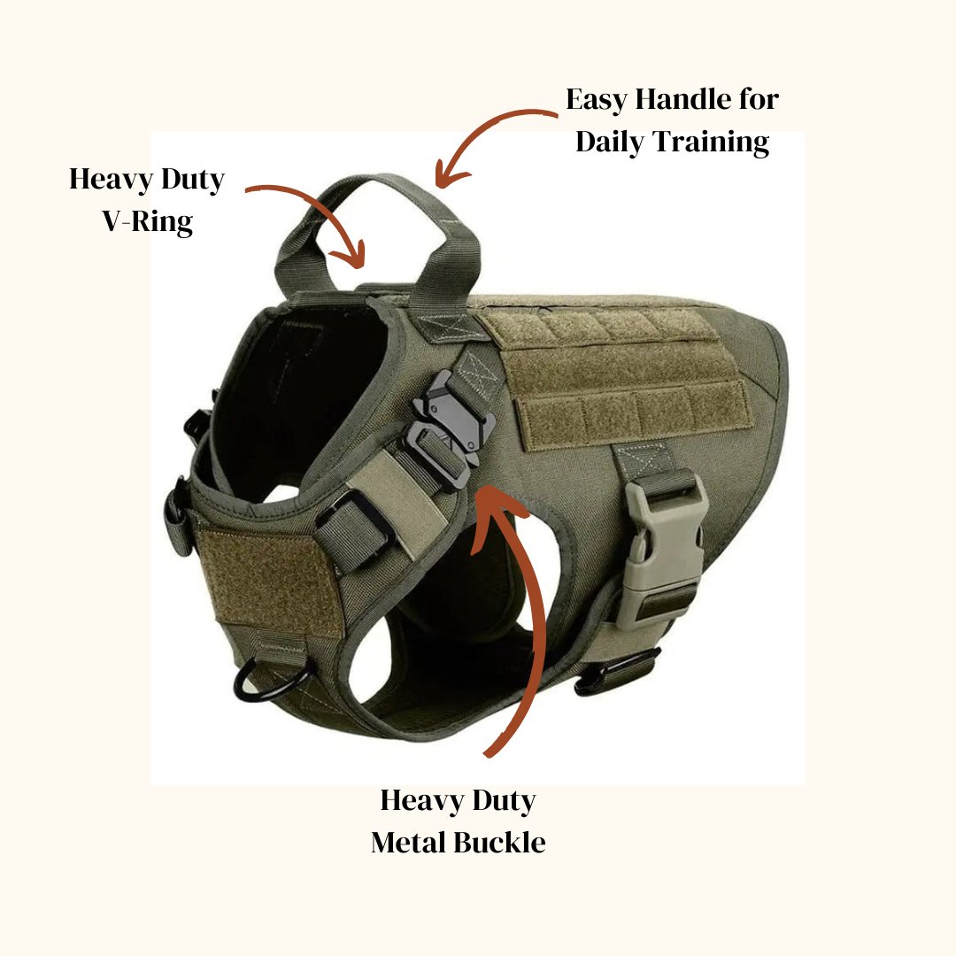 Metal Buckle Tactical Dog Harness - Cool Gear Pro