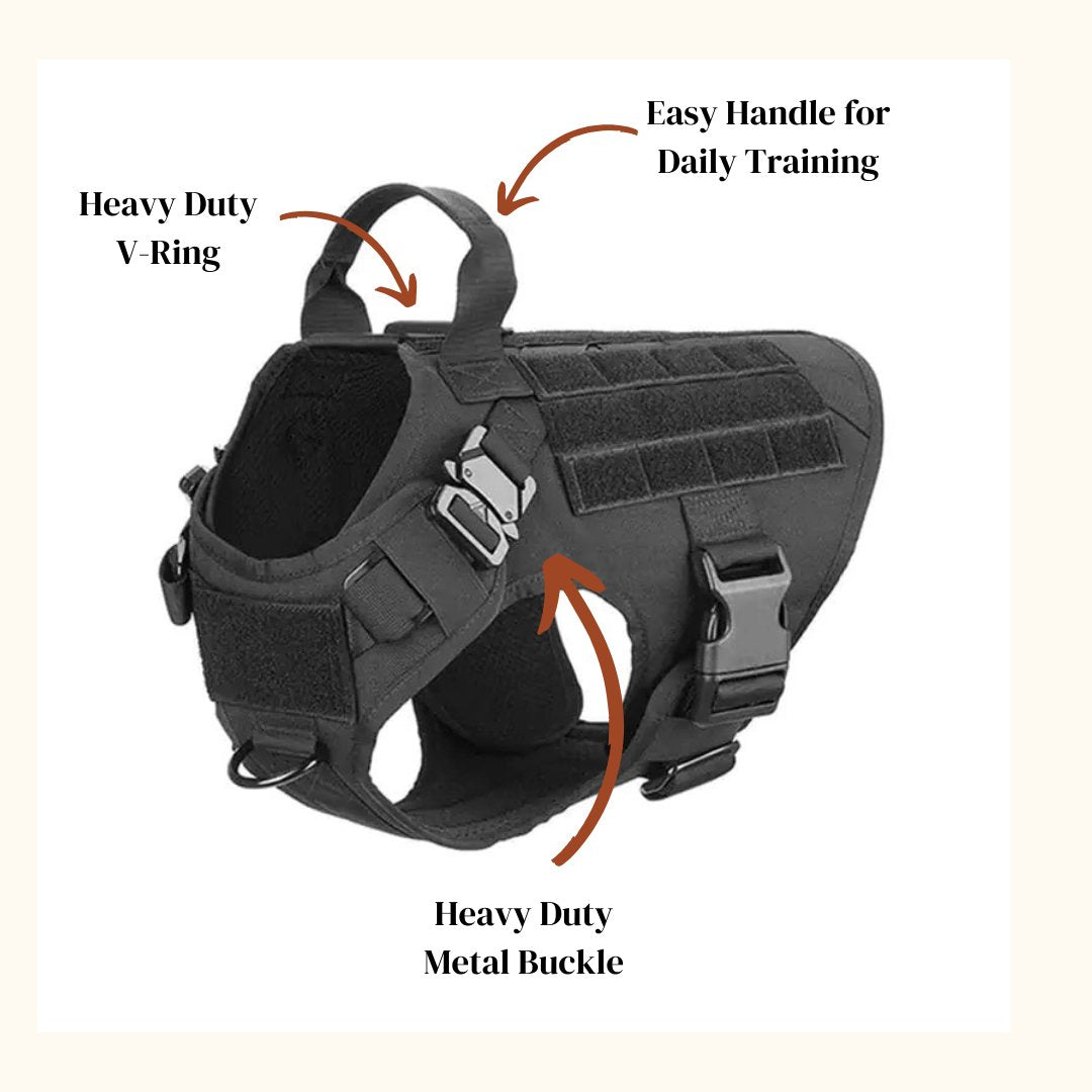 Metal Buckle Tactical Dog Harness - Cool Gear Pro