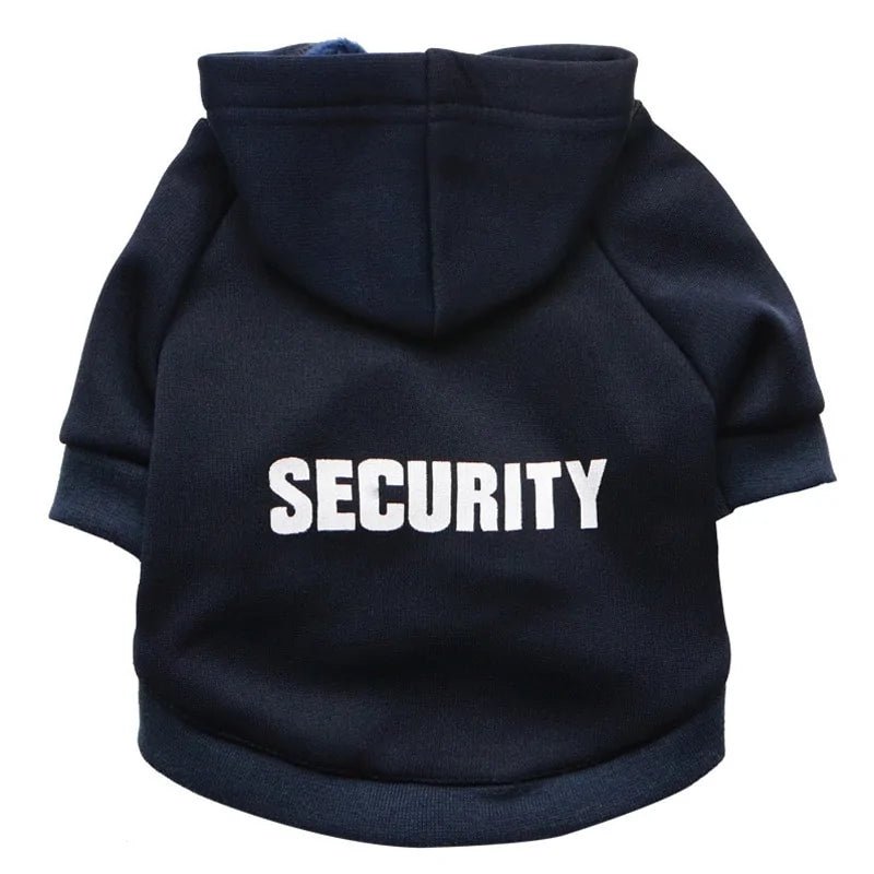 Security Dog Clothes Small Dog Hoodie Coat - Cool Gear Pro