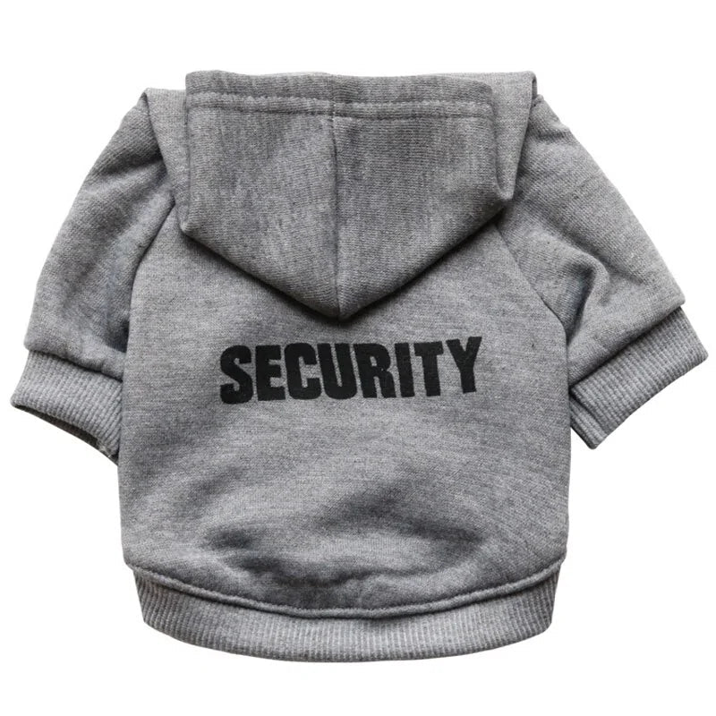 Security Dog Clothes Small Dog Hoodie Coat - Cool Gear Pro