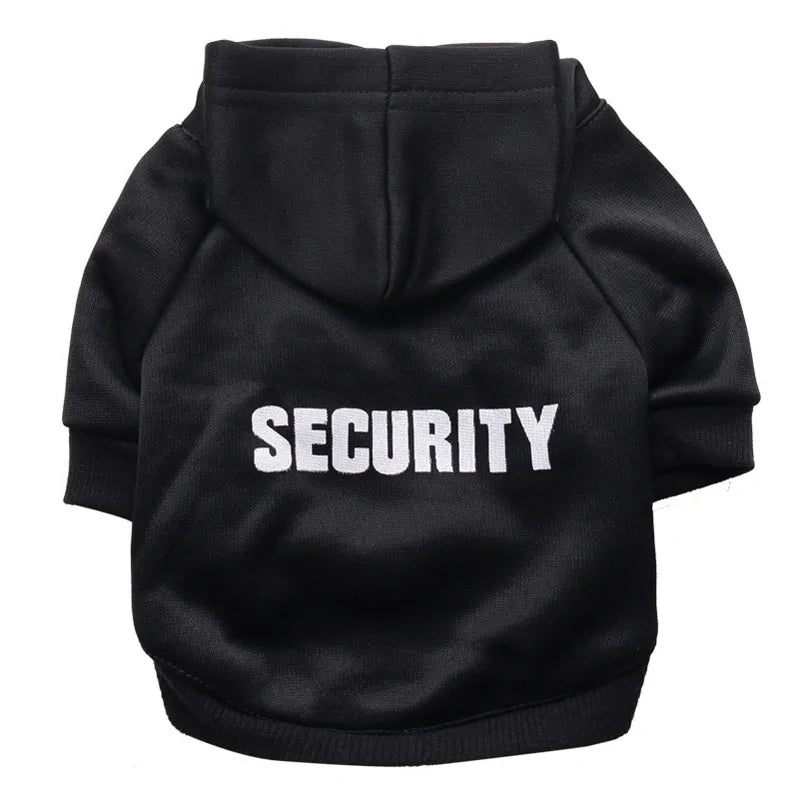 Security Dog Clothes Small Dog Hoodie Coat - Cool Gear Pro