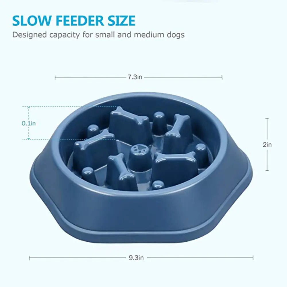 Slow Feeder Bone Design Pet Bowl - Cool Gear Pro