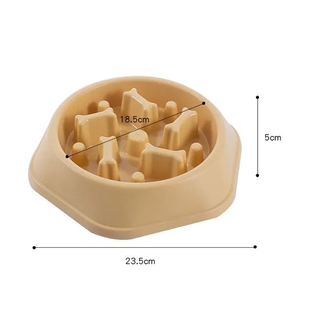 Slow Feeder Bone Design Pet Bowl - Cool Gear Pro