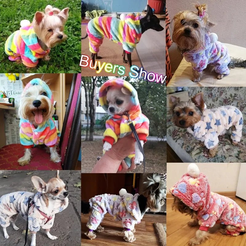 Warm Winter Fleece Dog Jumpsuit - Cool Gear Pro